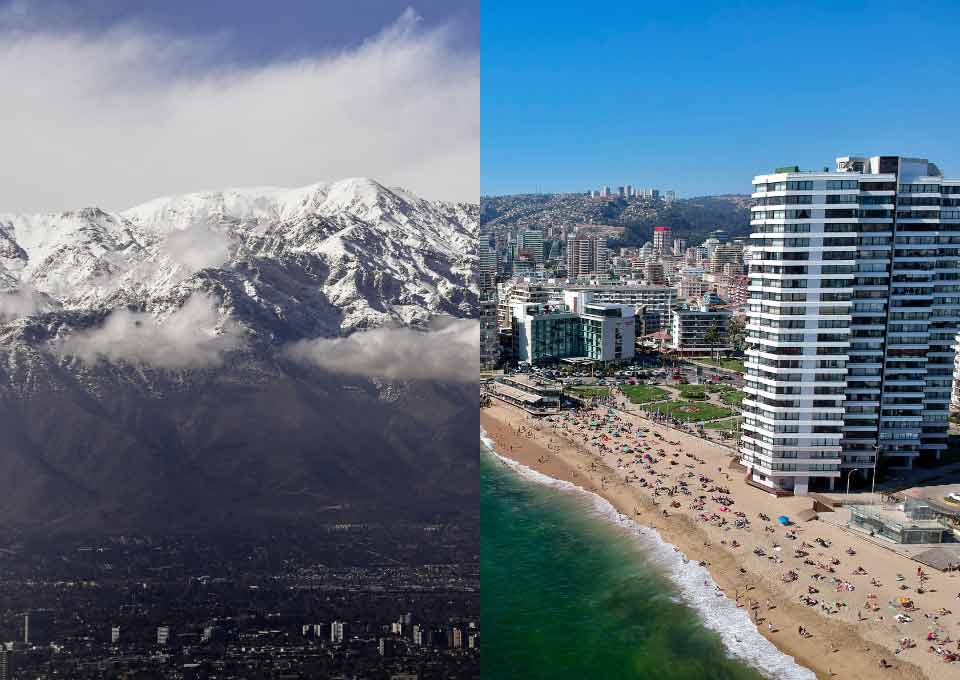 O clima enlouqueceu? Neve na Cordilheira e sol na praia no mesmo dia: O “Efeito Chile” que apaixona os brasileiros